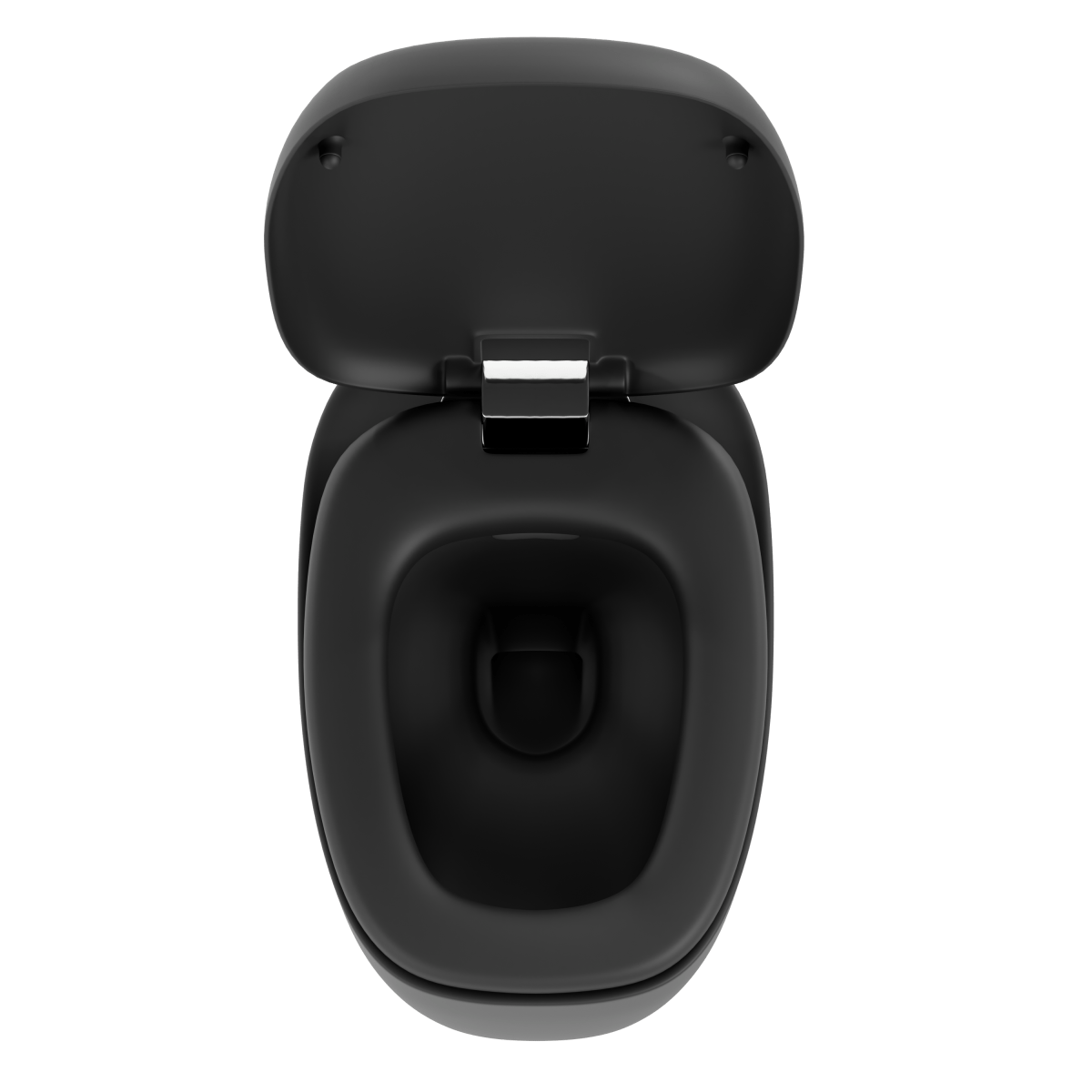 Подвесной унитаз VitrA Plural (Плюрал) 7830B483-0075 безободковый Rim-ex (Рим-экс) матовый черный санитарный фарфор антибактериальное покрытие Hygiene + Clean (Хайджн + Клин)