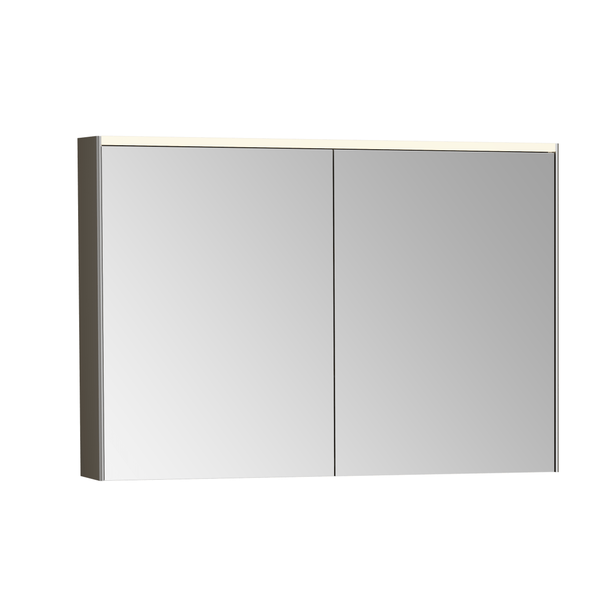 Зеркальный шкаф VitrA Core (Кор) 66912 100 см брашированный хром с подвесткой