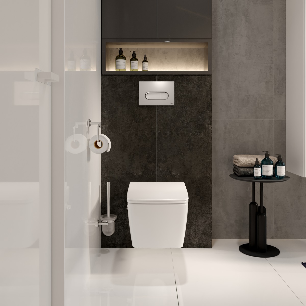 Подвесной унитаз VitrA Metropole (Метрополь) 7672B003-0075 безободковый Rim-ex (Рим-экс) белый санитарный фарфор антибактериальное покрытие Hygiene (Хайджн)