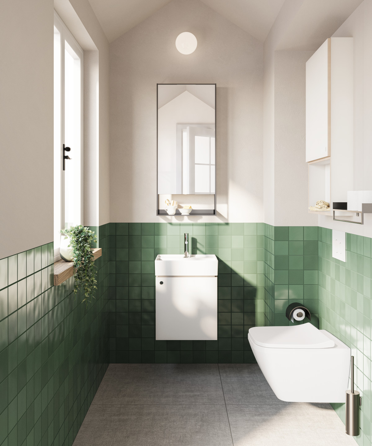 Раковина VitrA ArchiPlan (Архиплан) 7400B003-0001 45 x 38 см белая антибактериальное покрытие Hygiene (Хайджн)