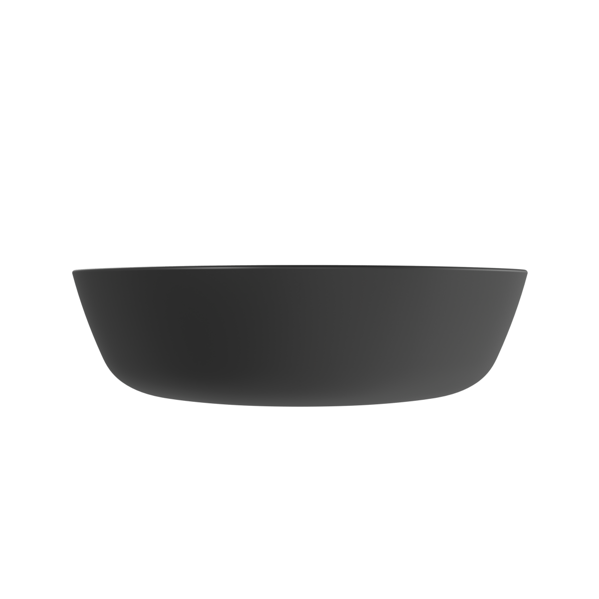 Раковина чаша VitrA Plural (Плюрал) 7812B483-0016 47 x 40 см накладная матовая черная антибактериальное покрытие Hygiene + Clean (Хайджн + Клин)