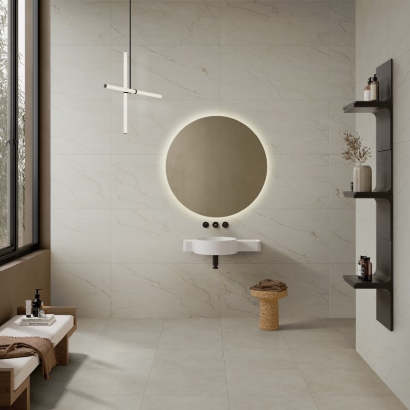 60x60 СилкМарбл Марфим Кремовый Матовый R9