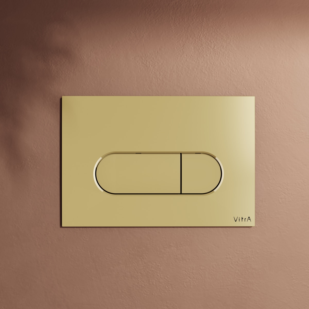 Кнопка смыва для инсталляции VitrA Root Round (Рут Раунд) 740-2224 глянцевое золото двойный смыв