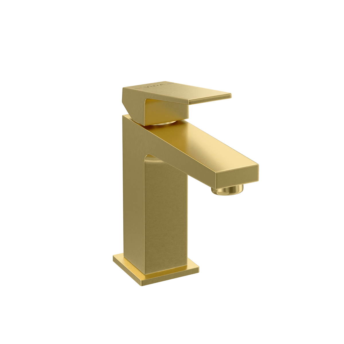 Смеситель для раковины VitrA Minimax Square (Минимакс Сквуэр) A4372025EXP однорычажный брашированное золото латунь
