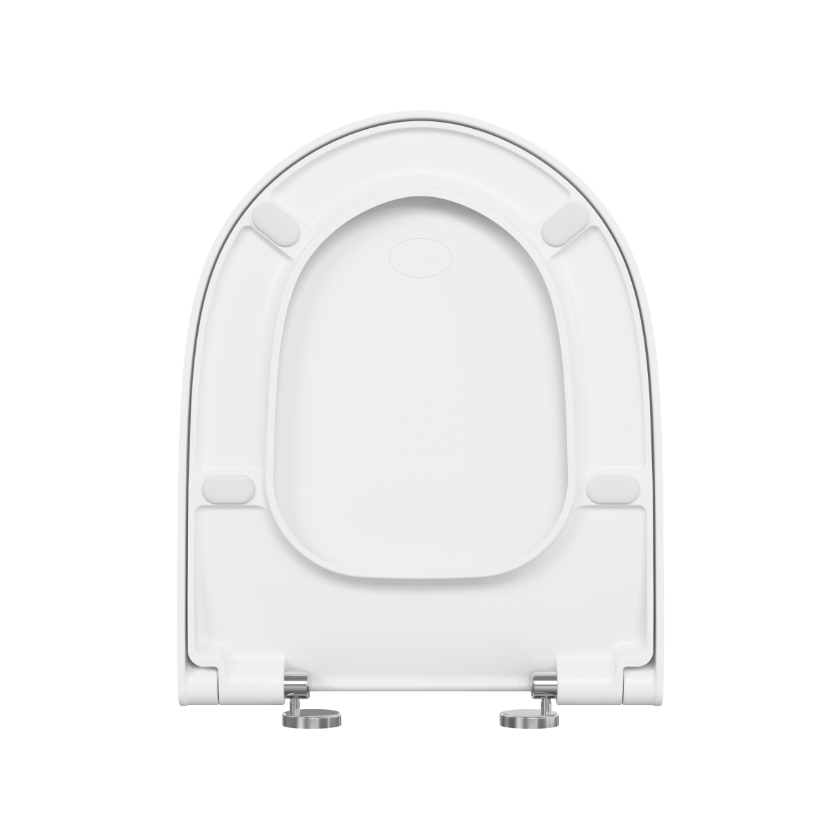 Инсталляция с унитазом VitrA Sento (Сенто) 9830B003-7212 комплект 4 в 1 с сиденьем микролифт безободковый цвет клавиши глянцевый хром