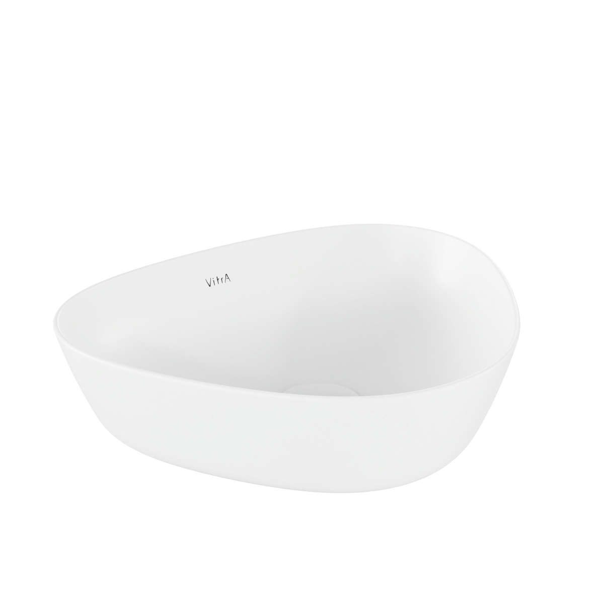 Раковина чаша VitrA Plural (Плюрал) 7812B401-0016 47 x 40 см накладная матовая белая антибактериальное покрытие Hygiene + Clean (Хайджн + Клин)