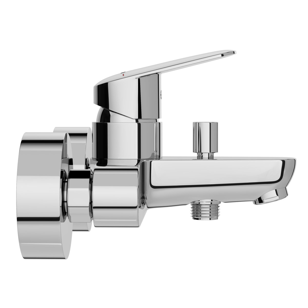 Смеситель настенный VitrA Flow Round (Раунд) (Флоу Раунд) A43057EXP для ванны однорычажный хром латунь