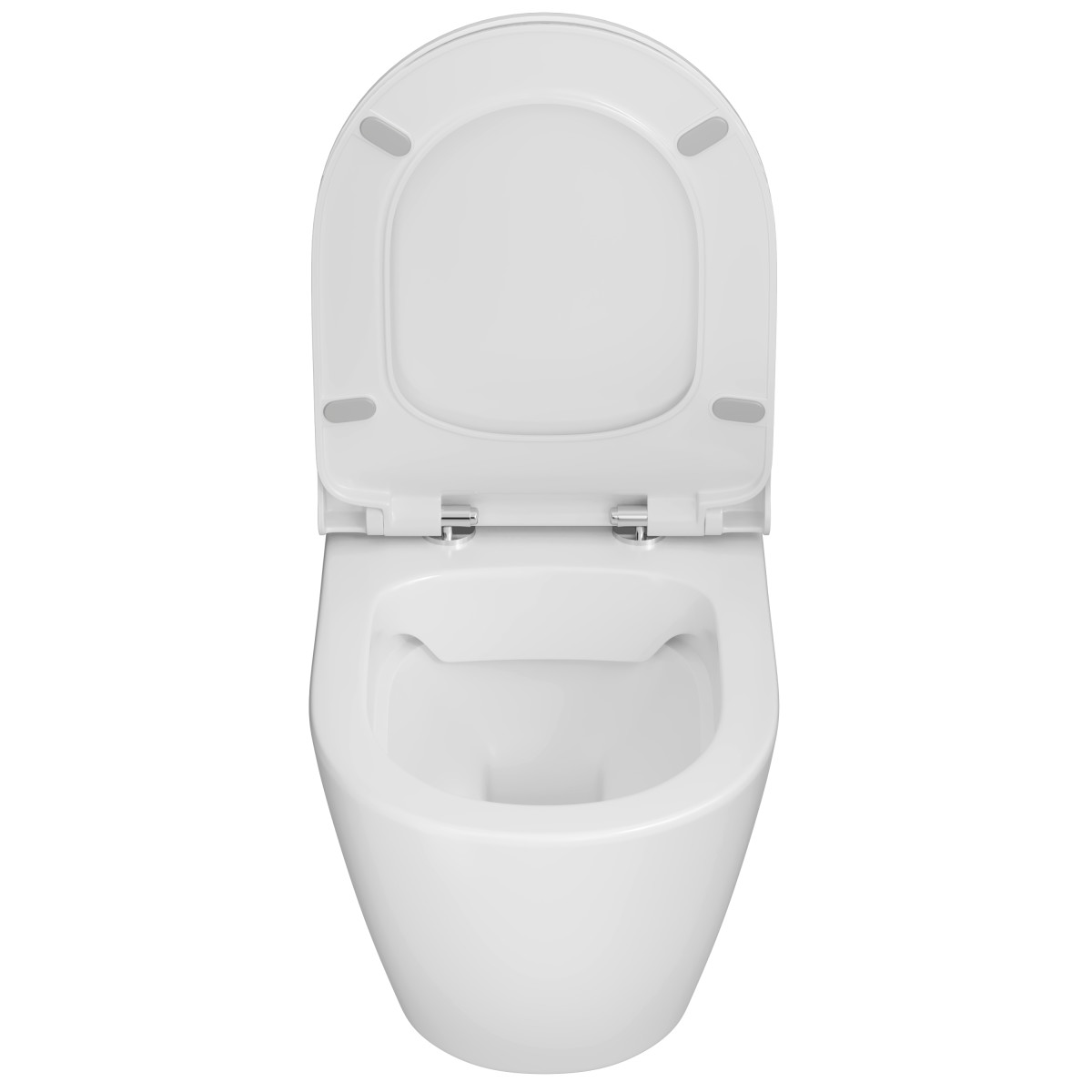 Подвесной унитаз VitrA Sanibelle (Санибель) 7551B003-0075 безободковый SmoothFlush (Смусфлаш) белый санитарный фарфор антибактериальное покрытие Hygiene (Хайджн)