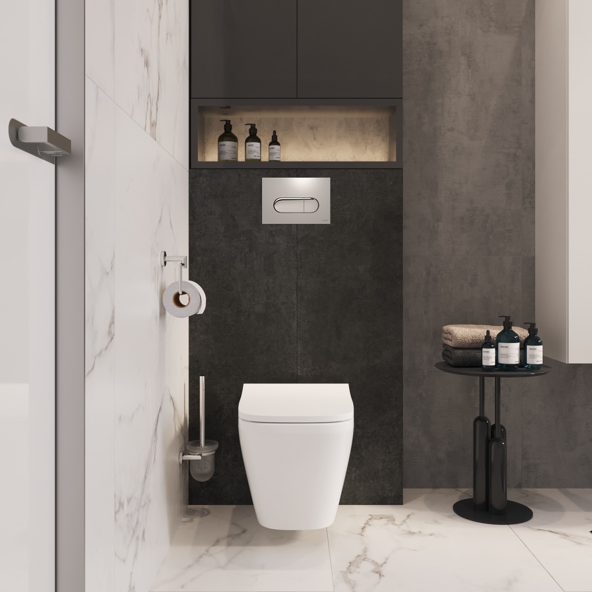 Подвесной унитаз VitrA Integra Square (Интегра Скуэр) 7082B003-0075 безободковый Rim-ex (Рим-экс) белый санитарный фарфор антибактериальное покрытие Hygiene (Хайджн)