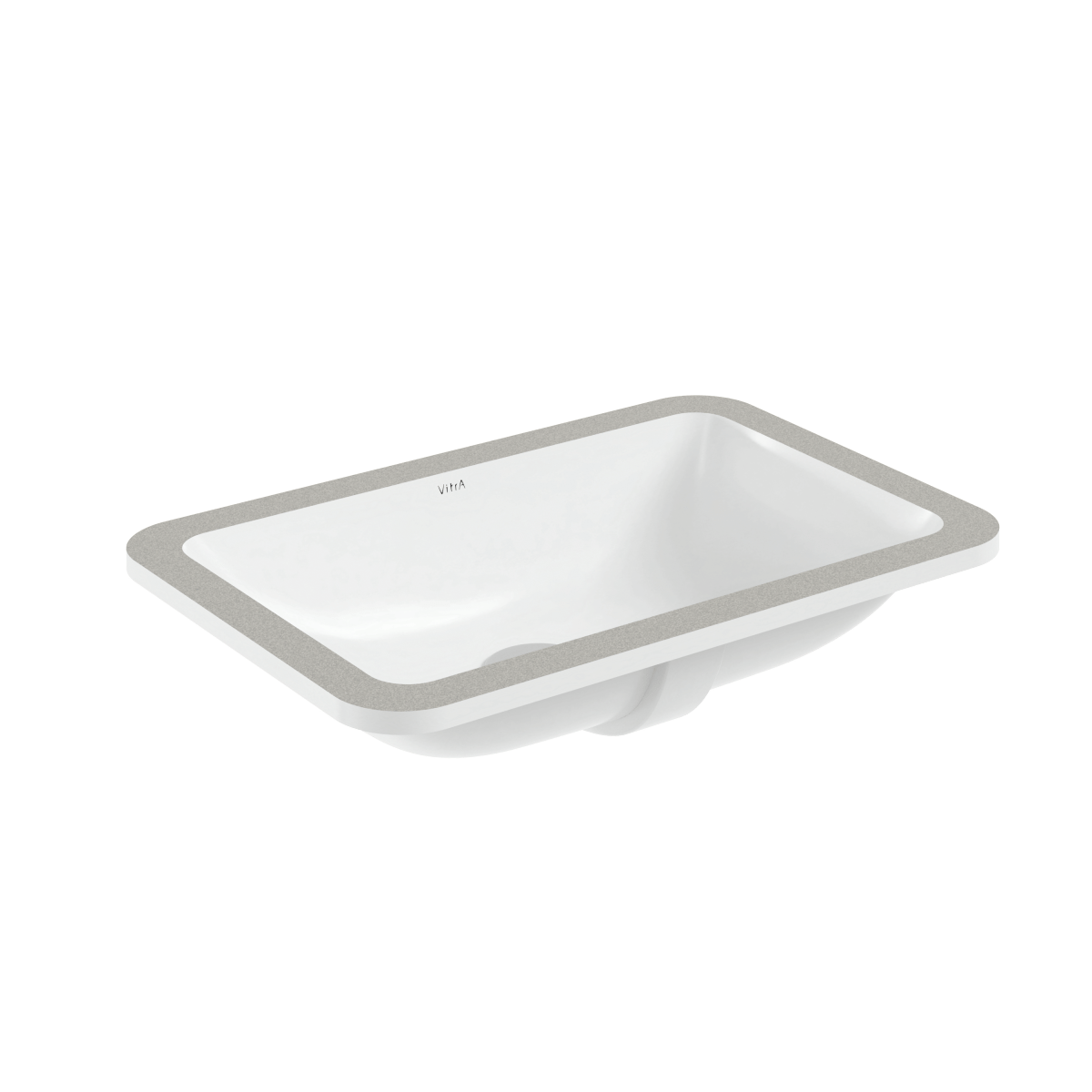 Встраиваемая снизу раковина VitrA S20 7475B003-0618 55 x 37 см прямоугольная белая антибактериальное покрытие Hygiene (Хайджн)