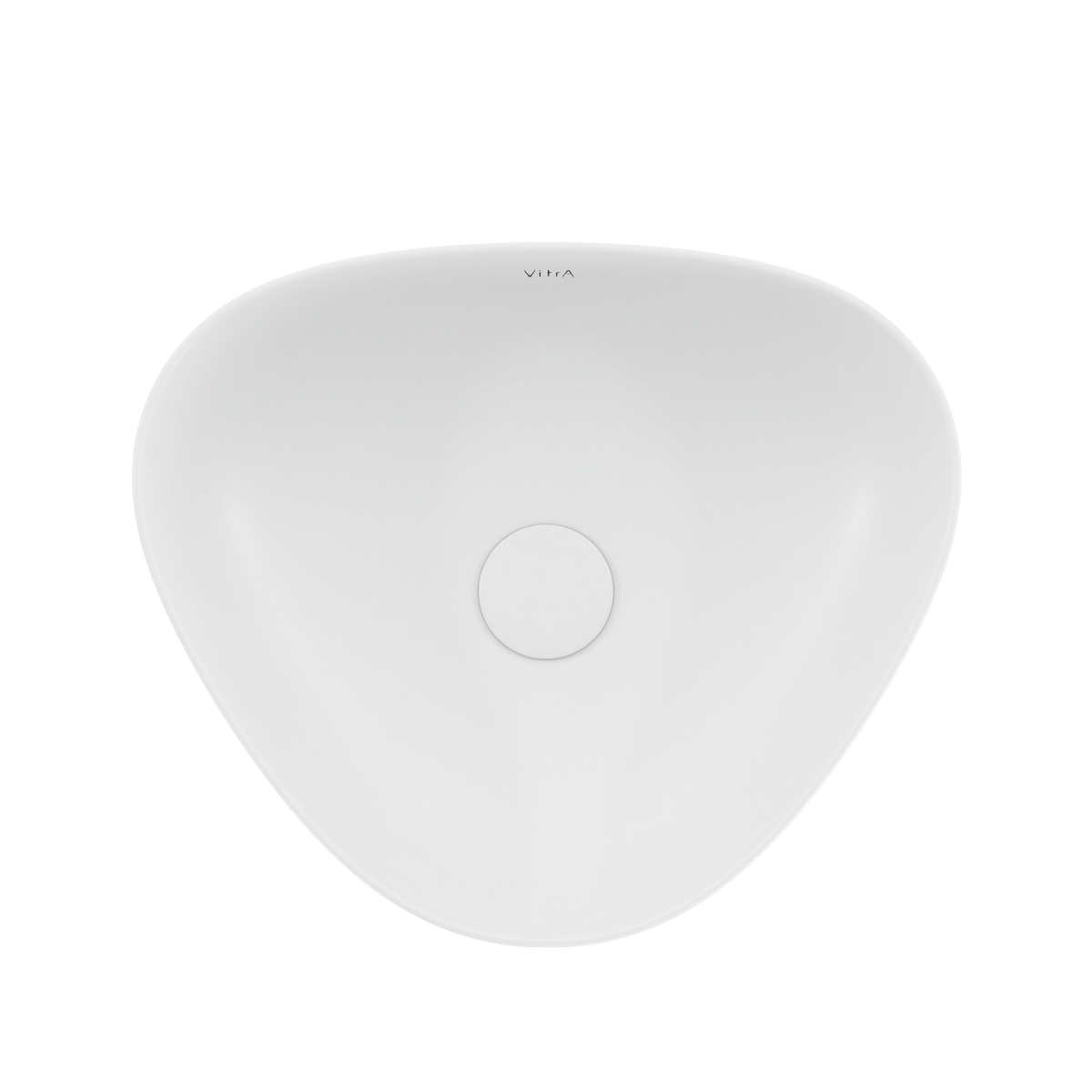 Раковина чаша VitrA Plural (Плюрал) 7812B401-0016 47 x 40 см накладная матовая белая антибактериальное покрытие Hygiene + Clean (Хайджн + Клин)