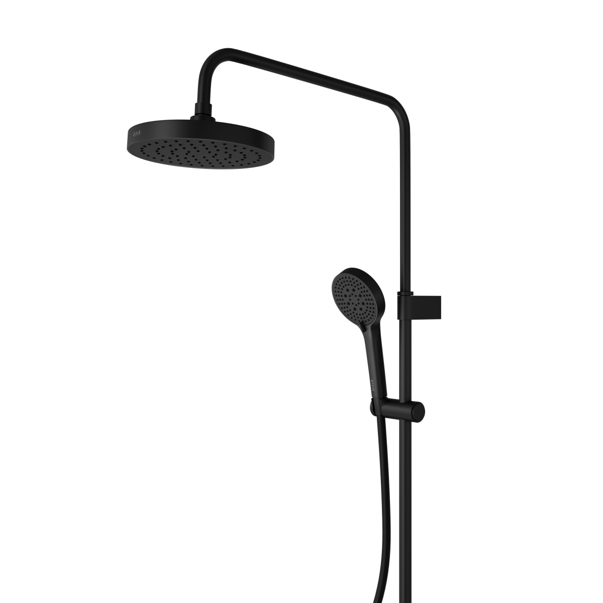 Душевая система VitrA Base Round (Бейс Раунд) A4730336EXP с термостатическим смесителем и ручным душем матовая черная латунь
