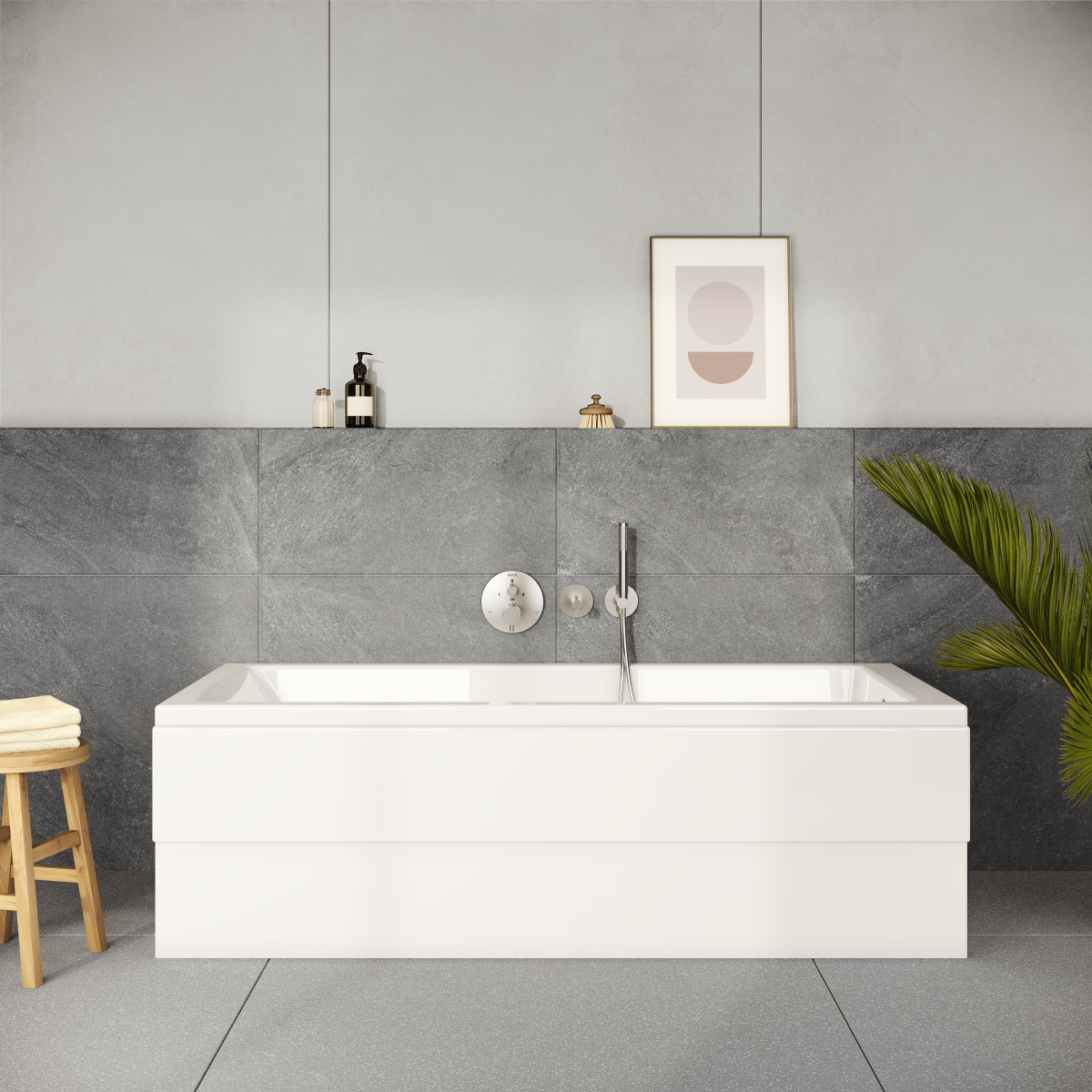 Ванна VitrA Neon (Неон) 55840001000 180 x 80 см акриловая прямоугольная белая