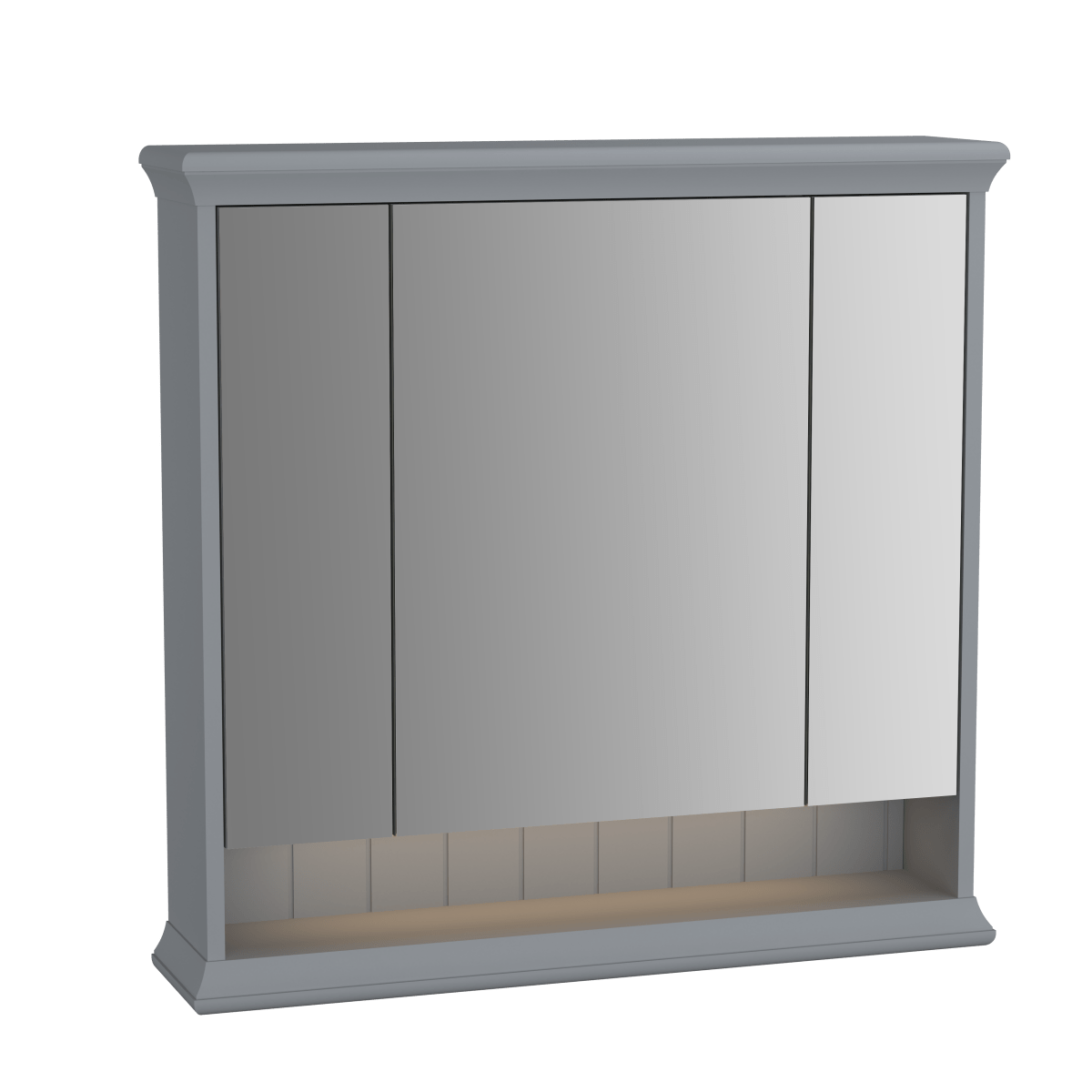 Зеркальный шкаф VitrA Valarte (Валарте) 62232 80 см матовый серый с подвесткой
