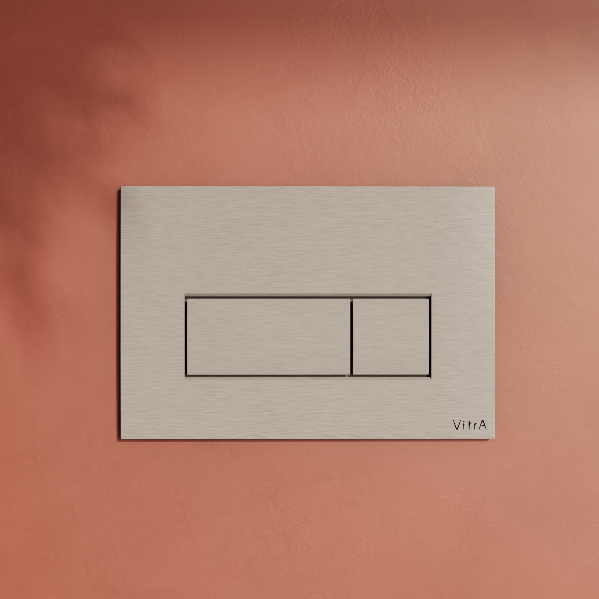 Кнопка смыва для инсталляции VitrA Root Square (Рут Скуэр) 740-2395 брашированный никель двойный смыв
