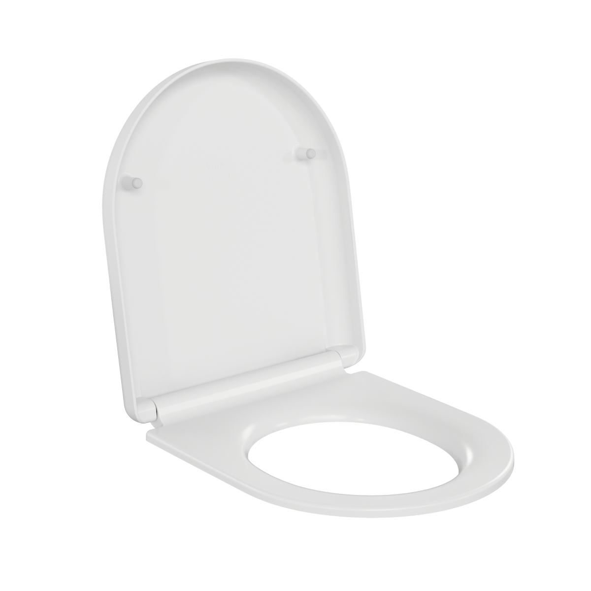 Сиденье для унитаза VitrA Liquid (Ликвид) 137-003-009 круглое белое дюропласт с микролифтом