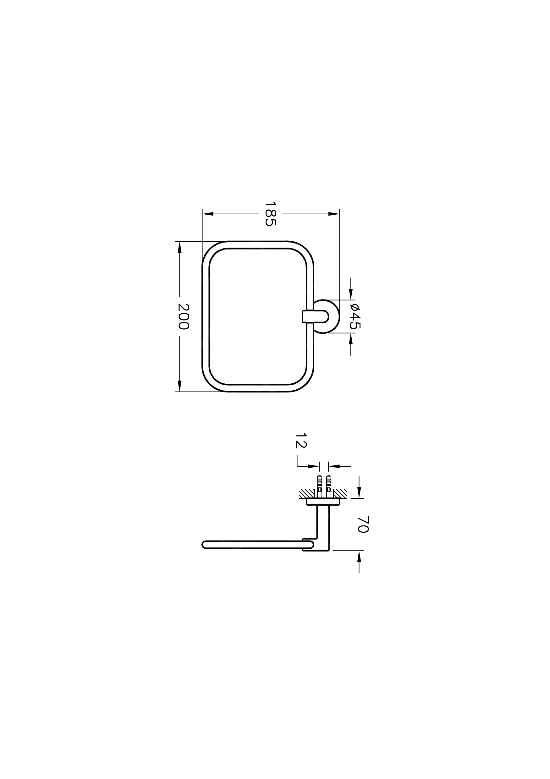 Держатель полотенец Minimax A44783
