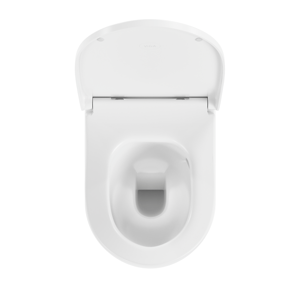 Подвесной унитаз VitrA Metropole Round (Метрополь Раунд) 7910B003-6429 безободковый QuantumFlush (Квантум Флаш) с сиденьем микролифт белый санитарный фарфор