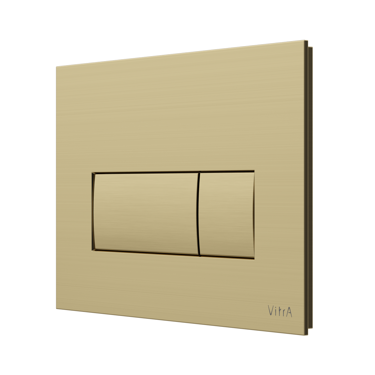 Кнопка смыва для инсталляции VitrA Root Square (Рут Скуэр) 740-2325 брашированное золото двойный смыв