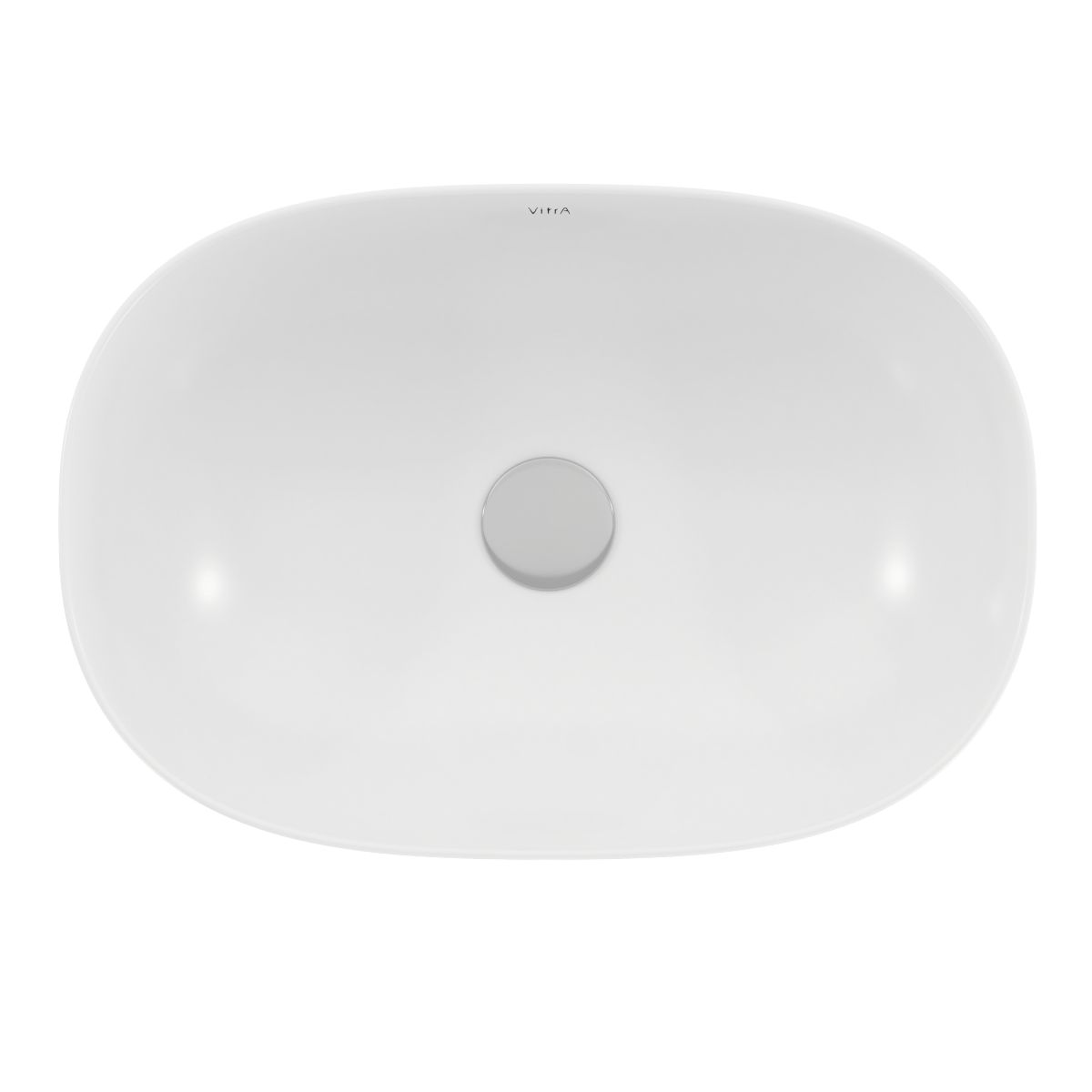 Встраиваемая сверху раковина VitrA Frame (Фрейм) 5652B403-0016 56 x 39 см овал белая антибактериальное покрытие Hygiene + Clean (Хайджн + Клин)