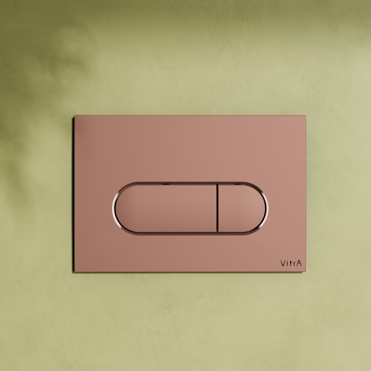 Кнопка смыва для инсталляции VitrA Root Round (Рут Раунд) 740-2240 мягкая медь глянец двойный смыв