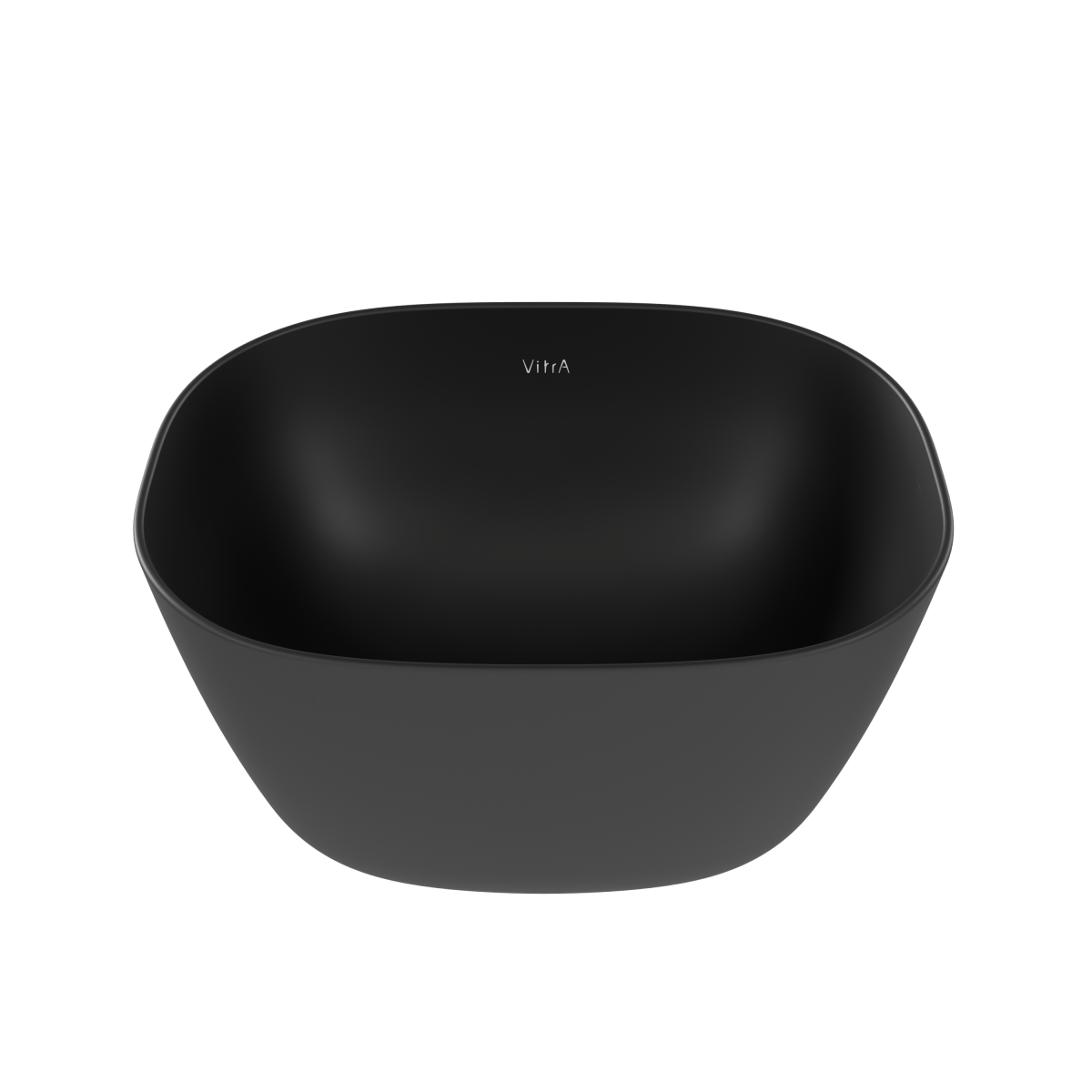 Раковина чаша VitrA Plural (Плюрал) 7811B483-0016 45 x 38 см накладная матовая черная антибактериальное покрытие Hygiene + Clean (Хайджн + Клин)