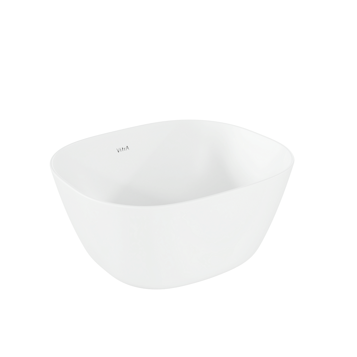 Раковина чаша VitrA Plural (Плюрал) 7811B401-0016 45 x 38 см накладная матовая белая антибактериальное покрытие Hygiene + Clean (Хайджн + Клин)