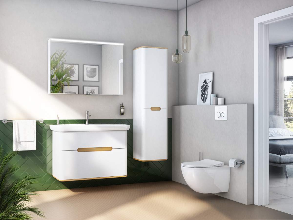 Подвесной унитаз VitrA Sento (Сенто) 7748B003-0075 безободковый Rim-ex (Рим-экс) белый санитарный фарфор антибактериальное покрытие Hygiene (Хайджн)