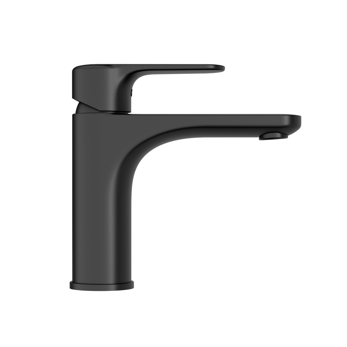 Смеситель для раковины VitrA Root Round (Рут Раунд) A4270636EXP однорычажный матовый черный латунь