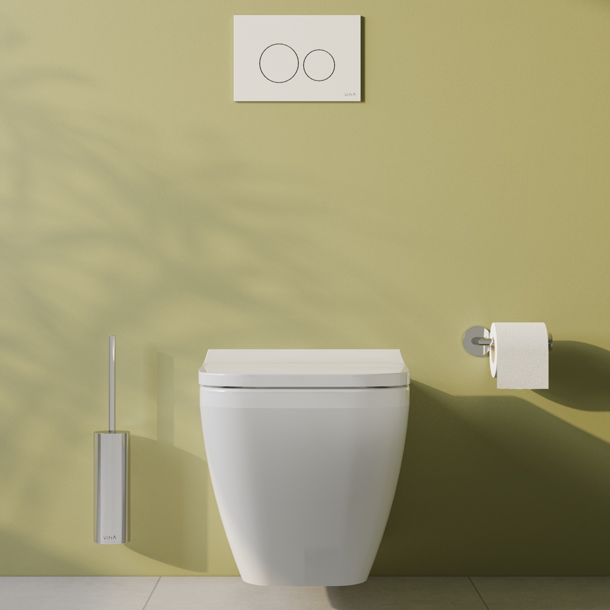 Кнопка смыва для инсталляции VitrA Origin (Ориджин) 740-1600 белая двойной смыв