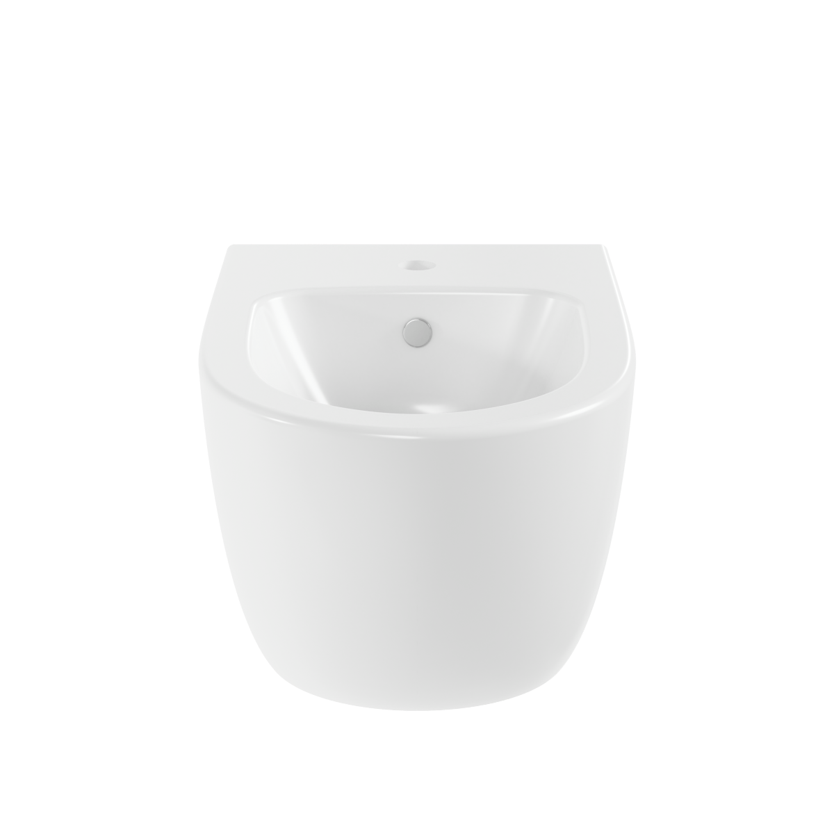 Биде VitrA Sento (Сенто) 4338B003-1046 подвесное белое с отверстием под смеситель покрытие Hygiene (Хайджн)