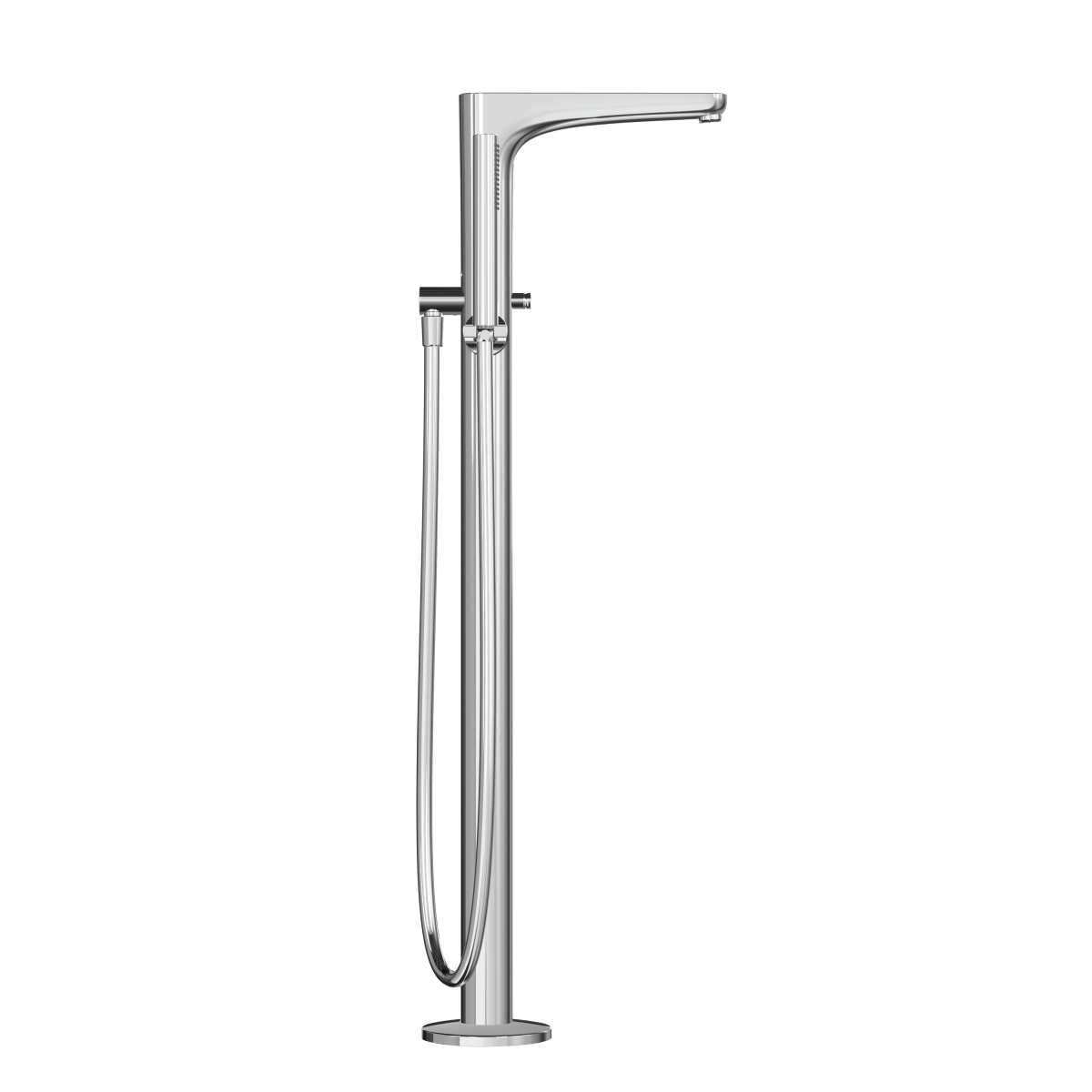 Смеситель для ванны VitrA Root Round (Рут Раунд) A42741EXP напольный с ручным душем хром латунь