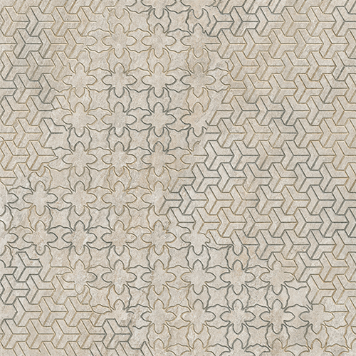 60x60 Кварстоун Декор "Пэчворк" R10B
