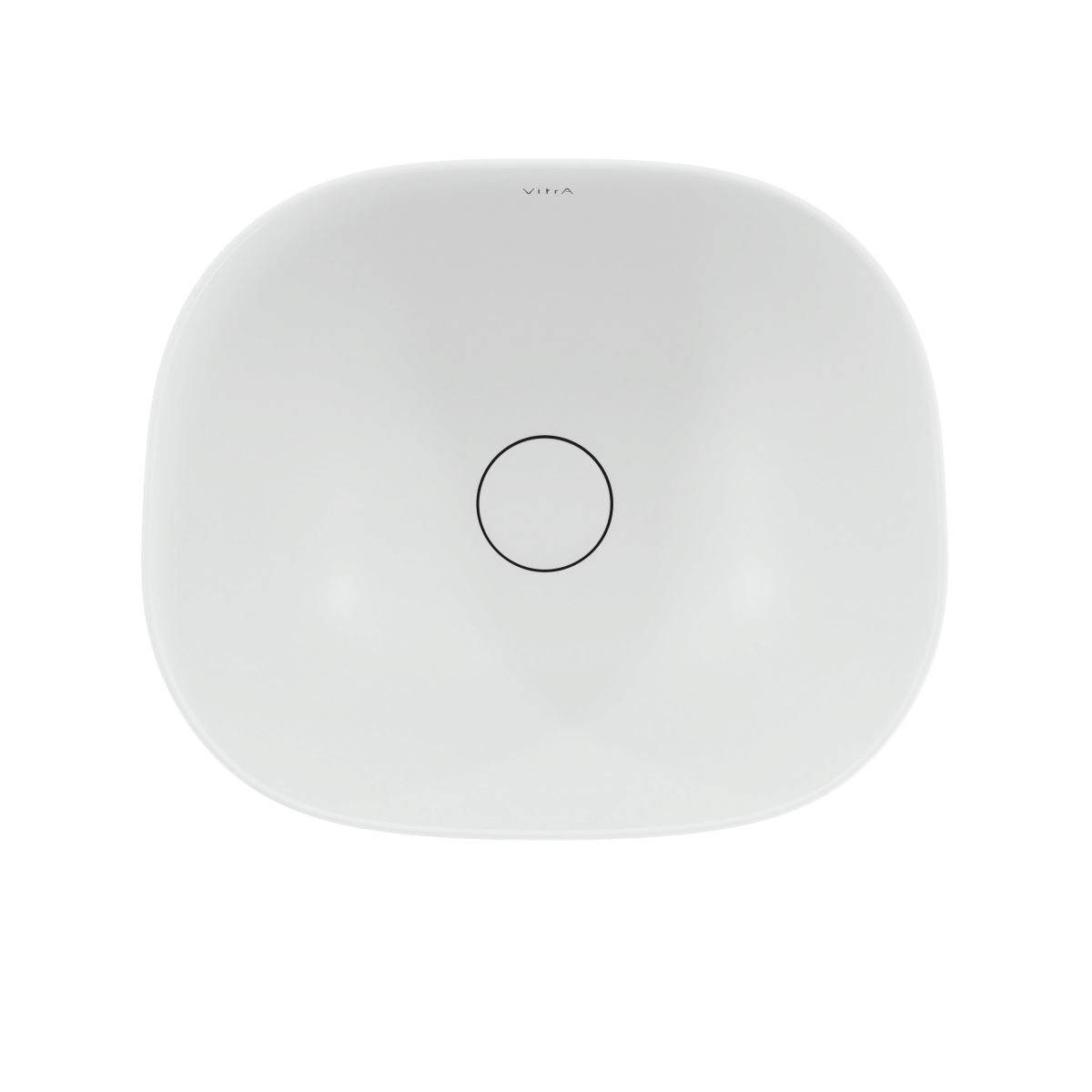 Раковина чаша VitrA Plural (Плюрал) 7811B401-0016 45 x 38 см накладная матовая белая антибактериальное покрытие Hygiene + Clean (Хайджн + Клин)
