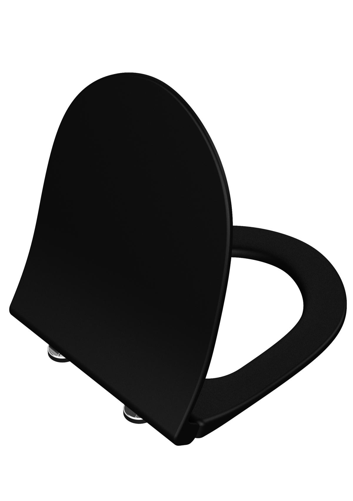 Сиденье для унитаза VitrA Sento (Сенто) 120-483-009 круглое матовое черное дюропласт с микролифтом