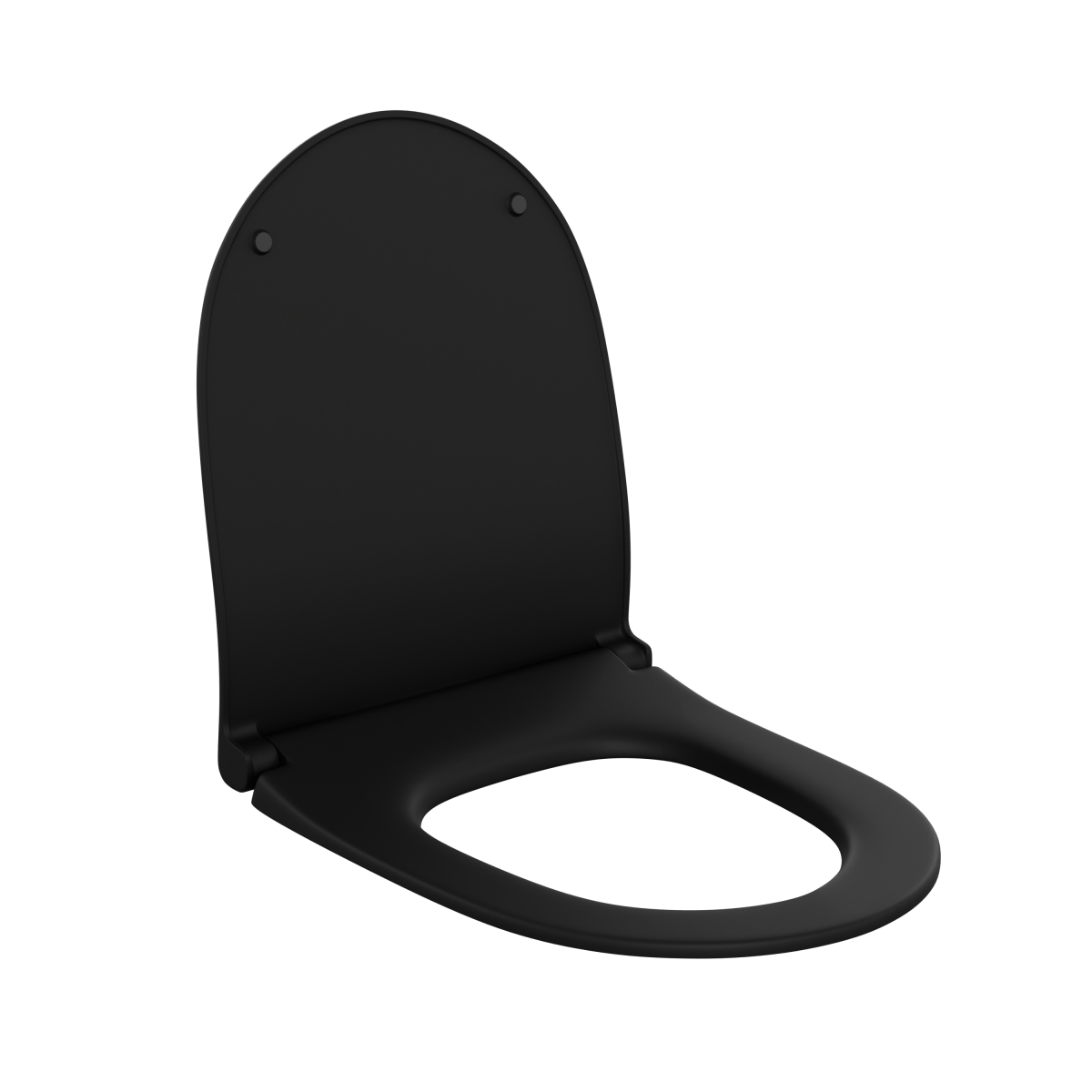 Сиденье для унитаза VitrA Sento (Сенто) 120-483-009 круглое матовое черное дюропласт с микролифтом