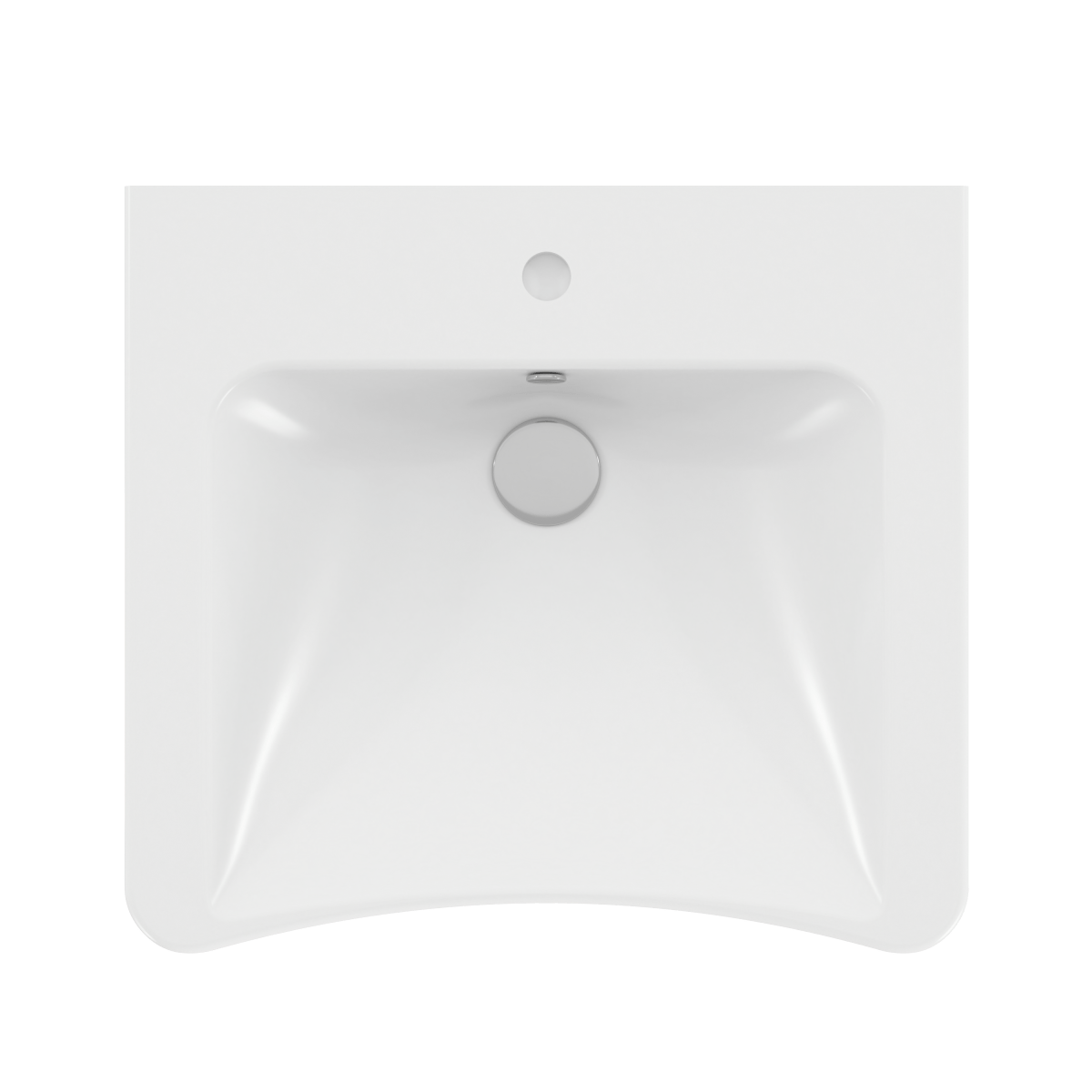 Раковина VitrA Conforma (Конформа) 5289B003-0001 60 x 55 см белая антибактериальное покрытие Hygiene (Хайджн)