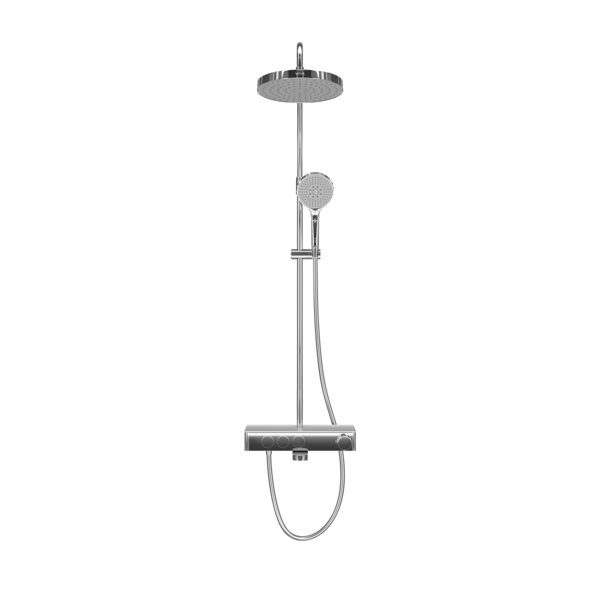 Душевая система VitrA Core Round (Кор Раунд) A47309EXP с термостатическим смесителем и ручным душем хром