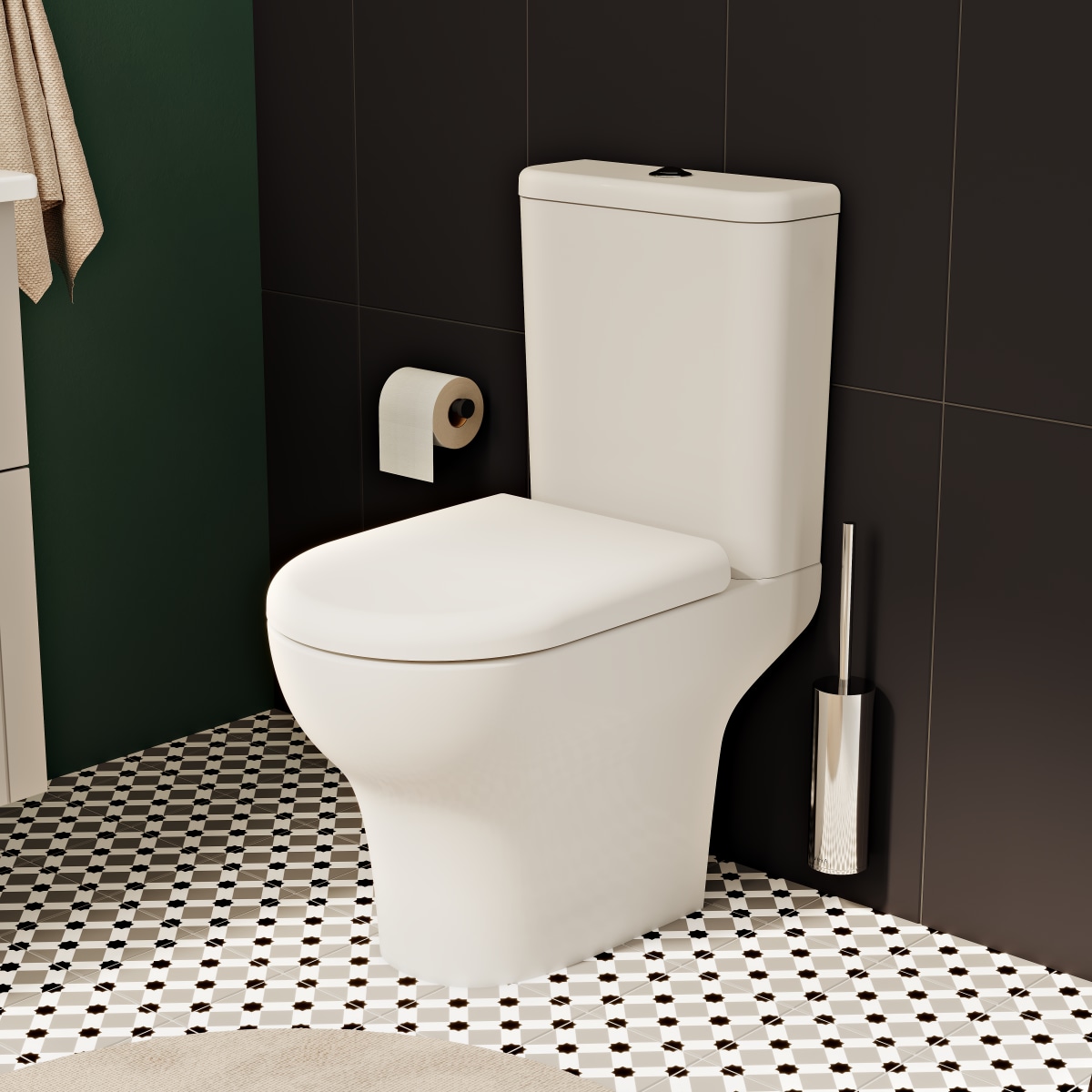 Унитаз-компакт напольный VitrA Zentrum (Зентрум) 9012B003-7209 с сиденьем микролифт белый санитарный фарфор антибактериальное покрытие Hygiene (Хайджн)