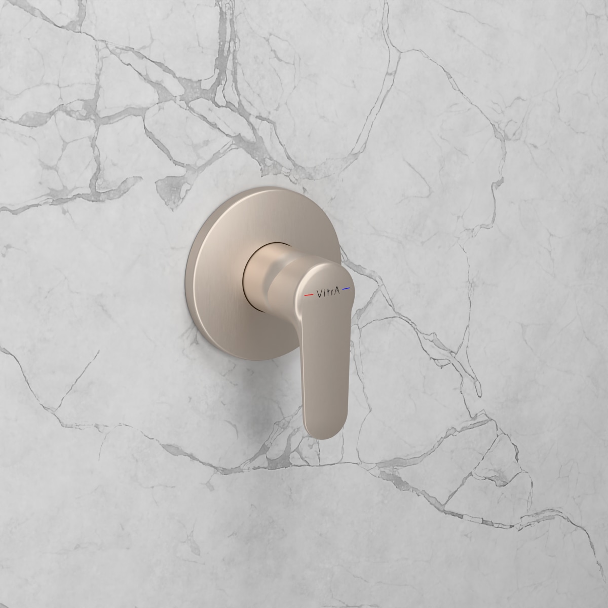 Встраиваемый смеситель для ванны VitrA Root Round (Рут Раунд) A4272834EXP брашированный никель