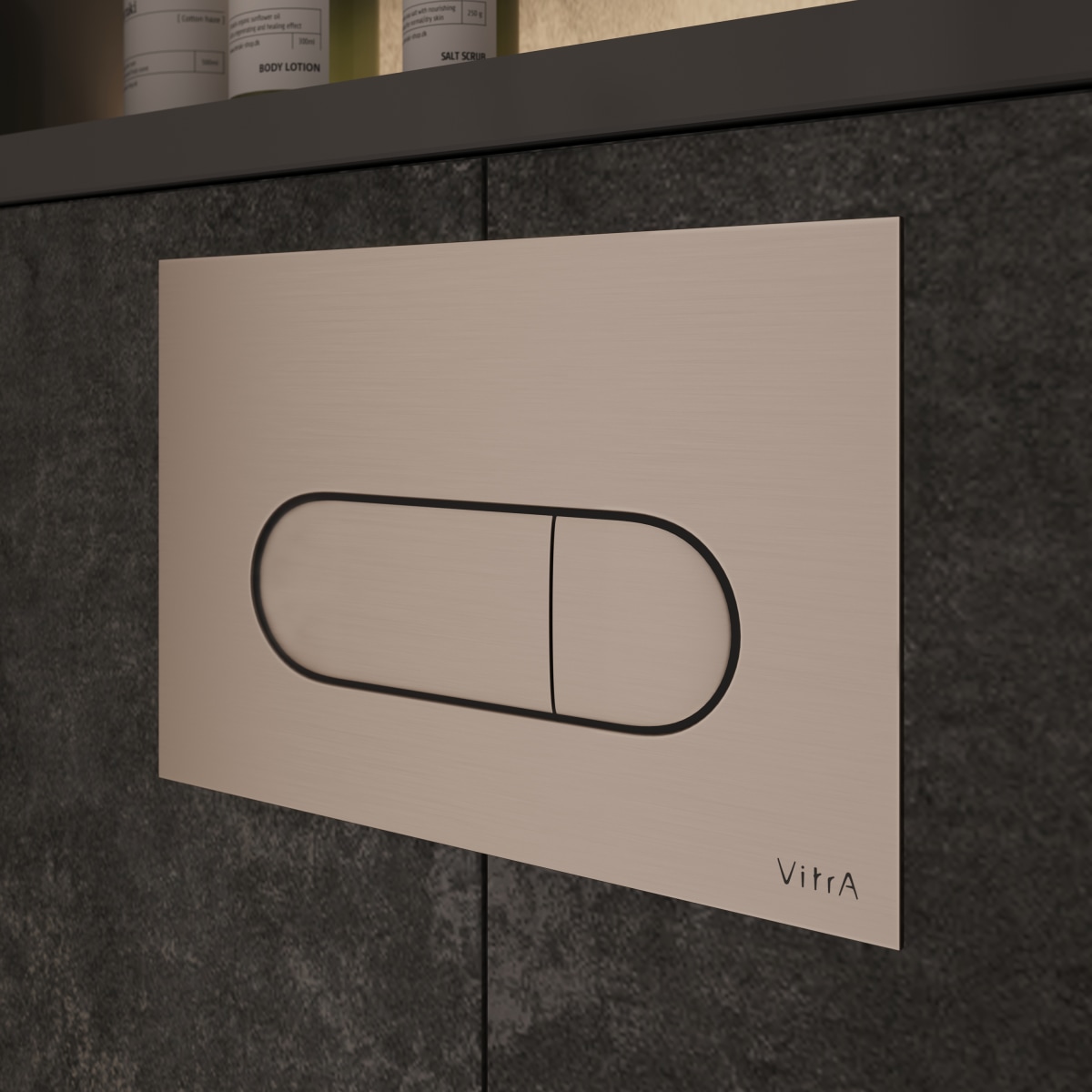 Кнопка смыва для инсталляции VitrA Root Round (Рут Раунд) 740-2295 брашированный никель двойный смыв