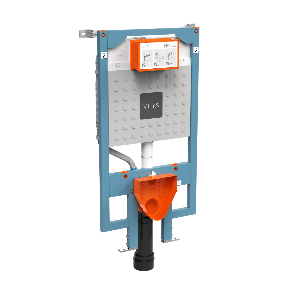 Инсталляция для подвесного унитаза VitrA V8 768-5800-01 без кнопки смыва