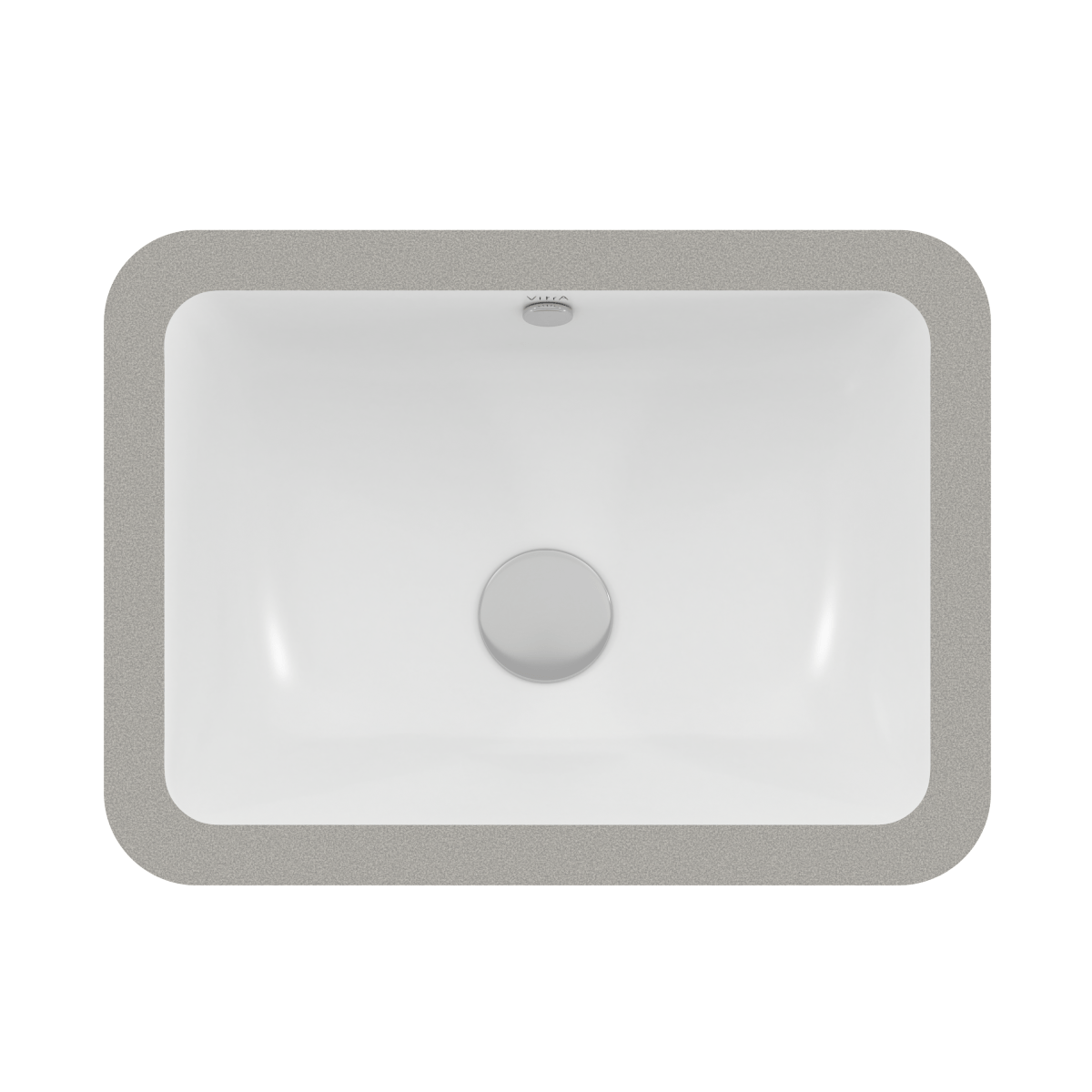 Встраиваемая снизу раковина VitrA S20 5474B003-0618 50 x 37 см прямоугольная белая антибактериальное покрытие Hygiene (Хайджн)