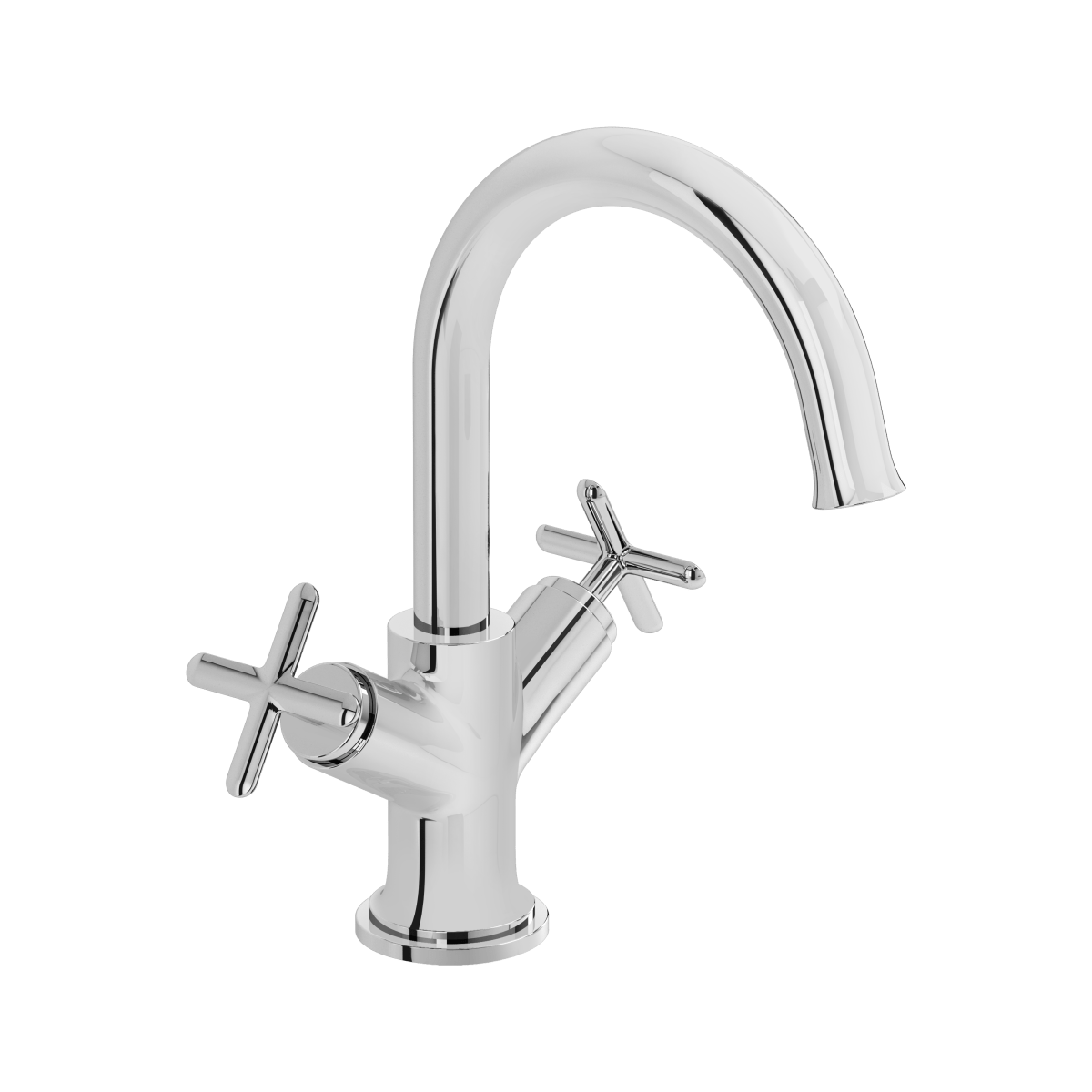 Смеситель для раковины VitrA Origin Classic (Ориджин Классик) A42884 двухрычажный хром латунь