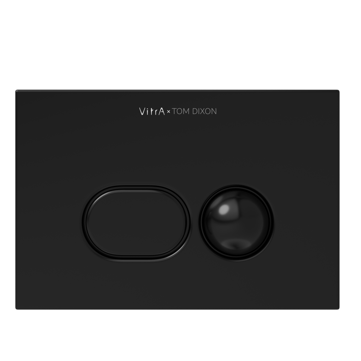 Кнопка смыва для инсталляции VitrA Liquid (Ликвид) 740-2101 глянцевая черная двойный смыв