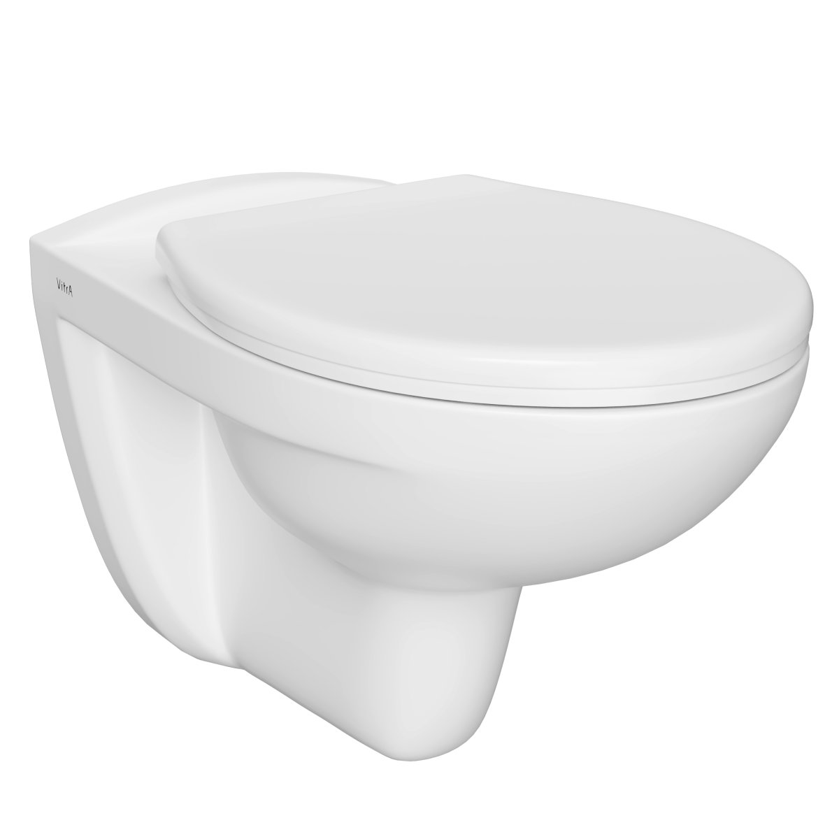 Подвесной унитаз VitrA Normus (Нормус) 6855B003-0101 ободковый Open-Rim белый санитарный фарфор антибактериальное покрытие Hygiene (Хайджн)