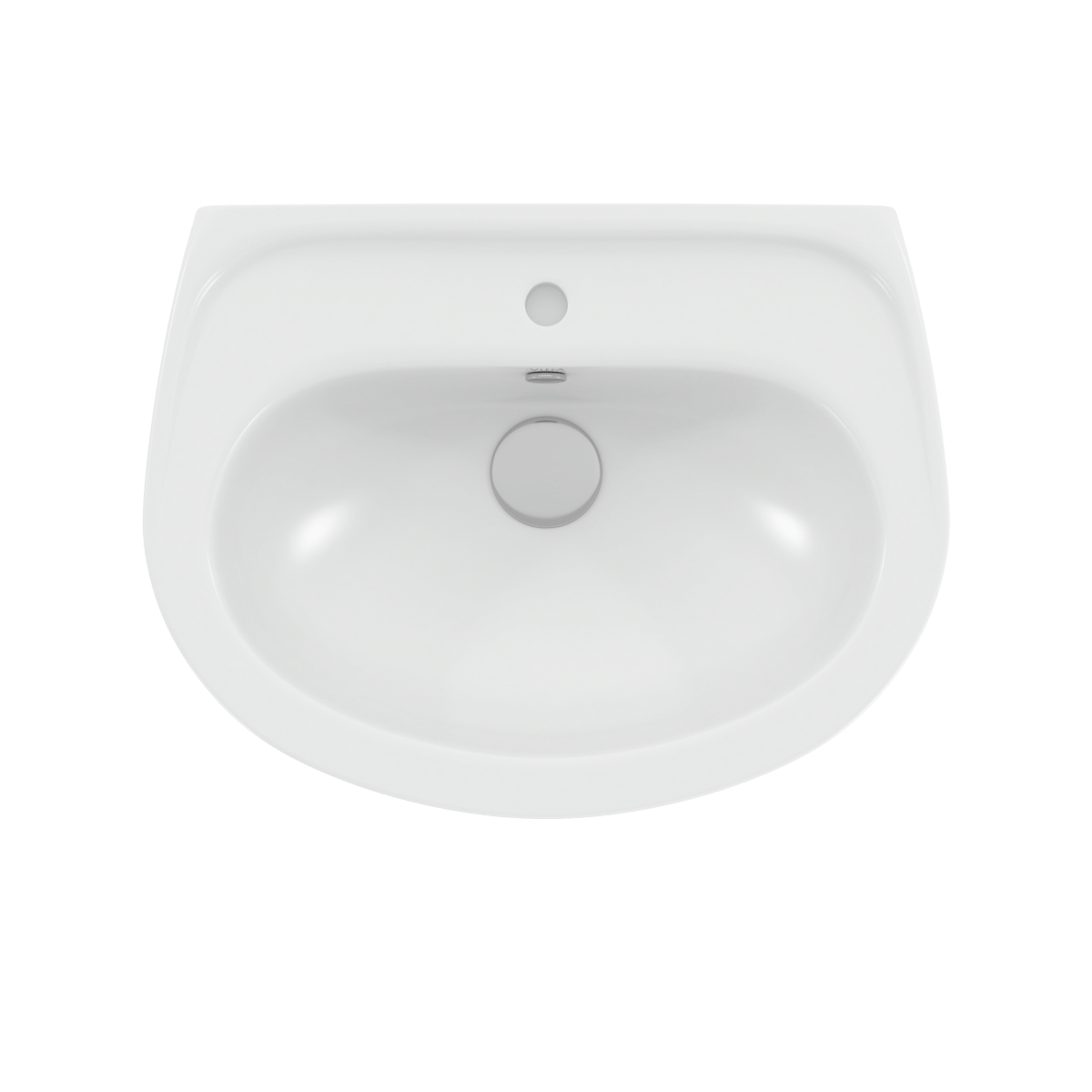 Раковина накладная VitrA Normus (Нормус) 55 см в комплекте с пьедесталом 9600B003-7650 55 x 42 см белая антибактериальное покрытие Hygiene (Хайджн)