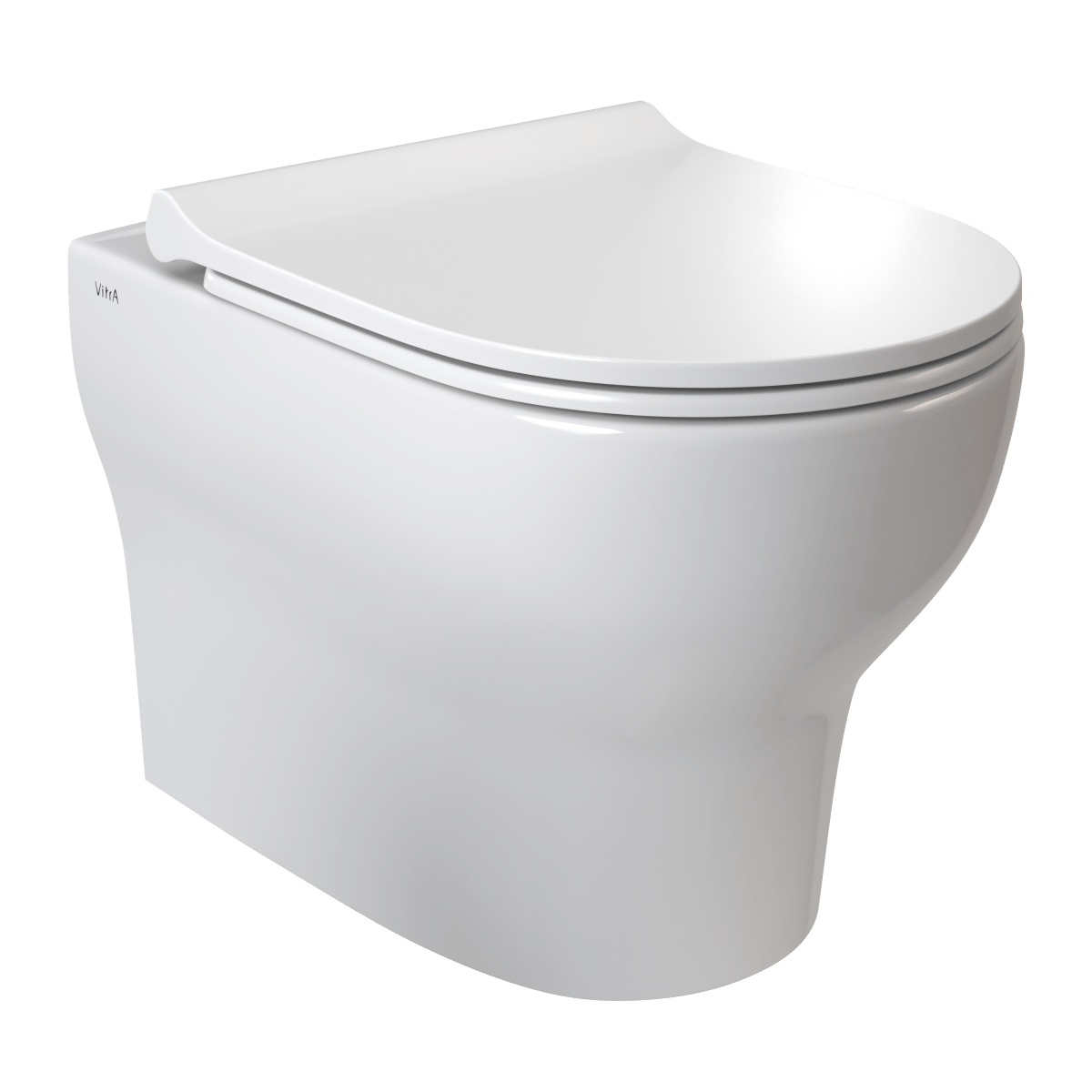 Подвесной унитаз VitrA Zentrum Round (Зентрум Раунд) 7786B003-0075 безободковый SmoothFlush (Смусфлаш) белый санитарный фарфор антибактериальное покрытие Hygiene (Хайджн)