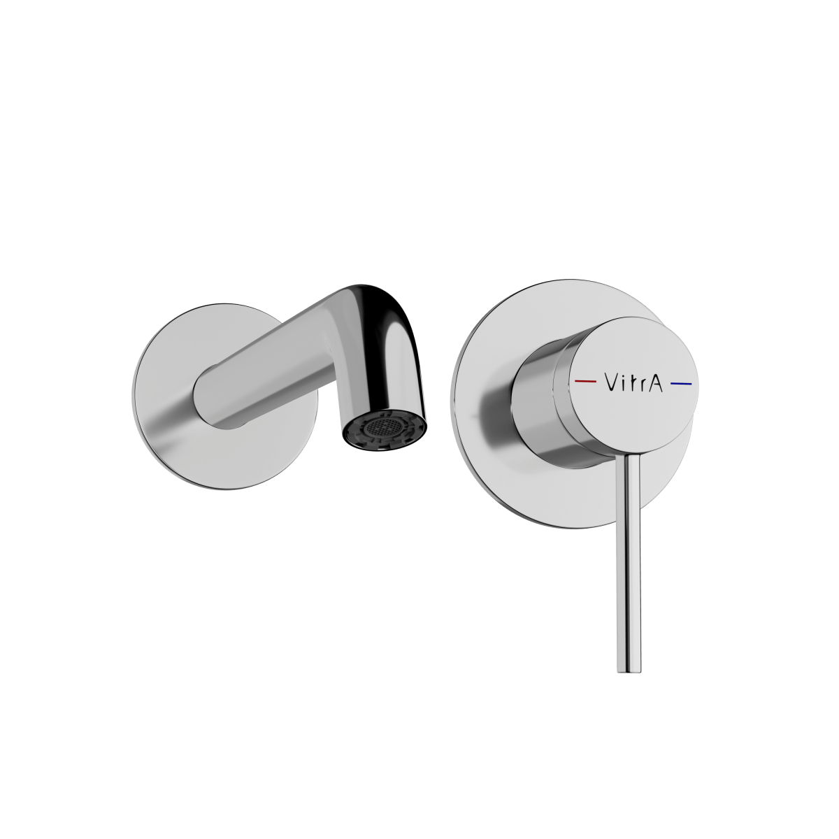 Встраиваемый смеситель для раковины VitrA Minimax Round (Минимакс Раунд) A43549EXP однорычажный хром латунь