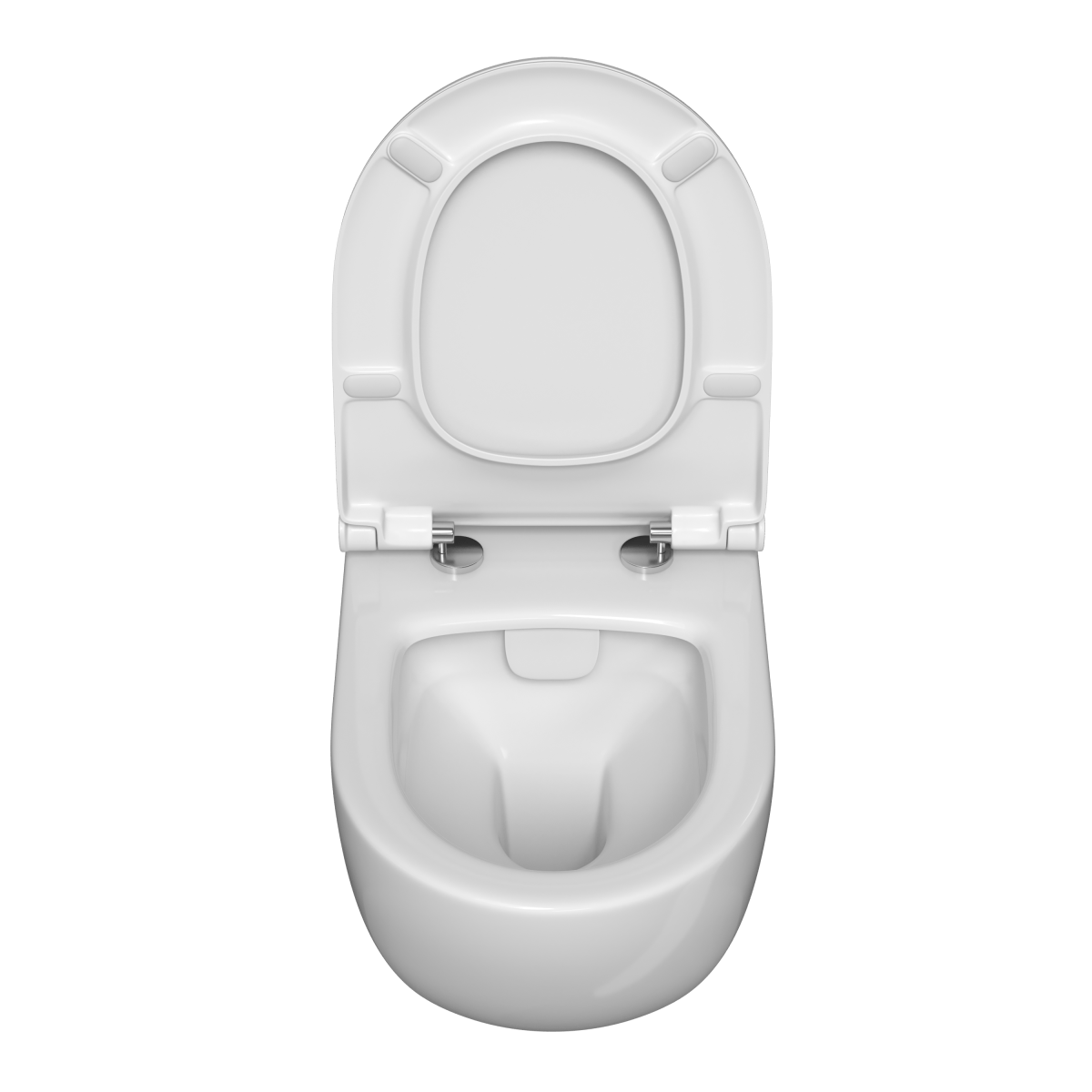 Инсталляция с унитазом VitrA Sento (Сенто) 9830B003-7212 комплект 4 в 1 с сиденьем микролифт безободковый цвет клавиши глянцевый хром